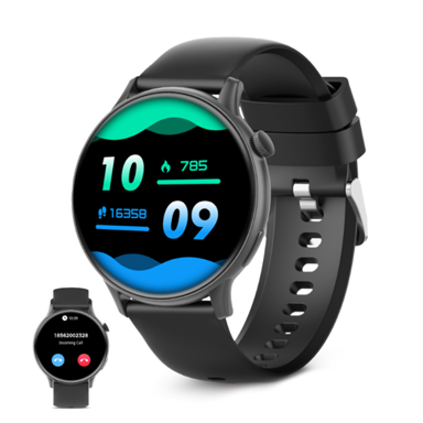 KSIX Pametni sat Core 2 1.43" AMOLED, 5 dana aut., zdravlje i sport, crni